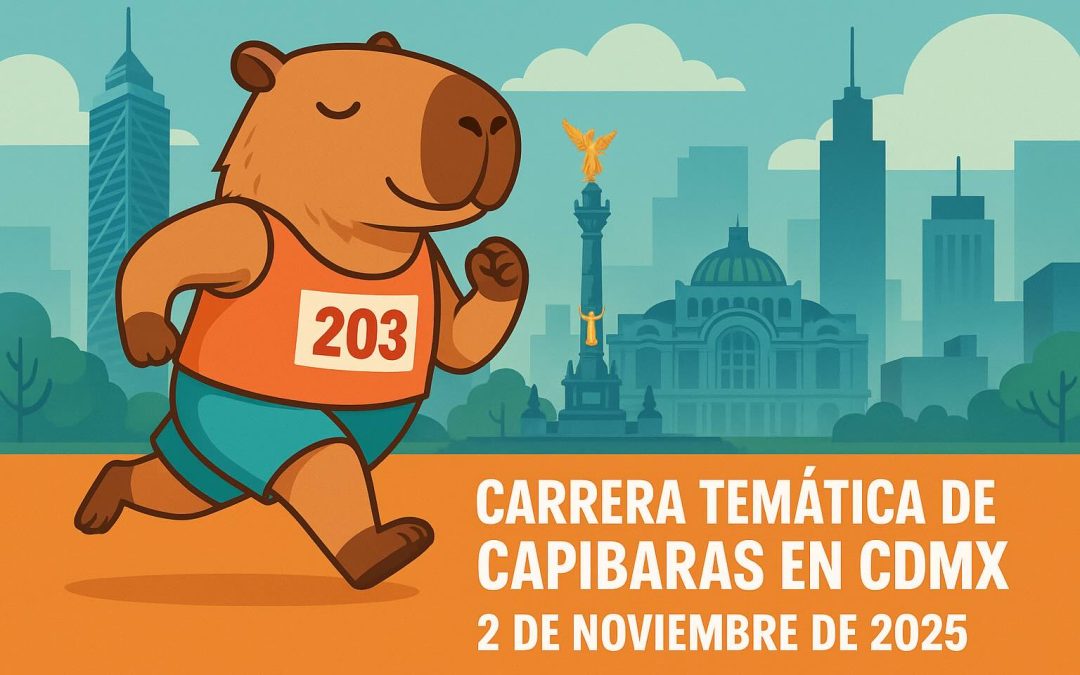 Corre con estilo: la carrera temática de capibaras en la CDMX este 2 de noviembre 🏃‍♀️🐾