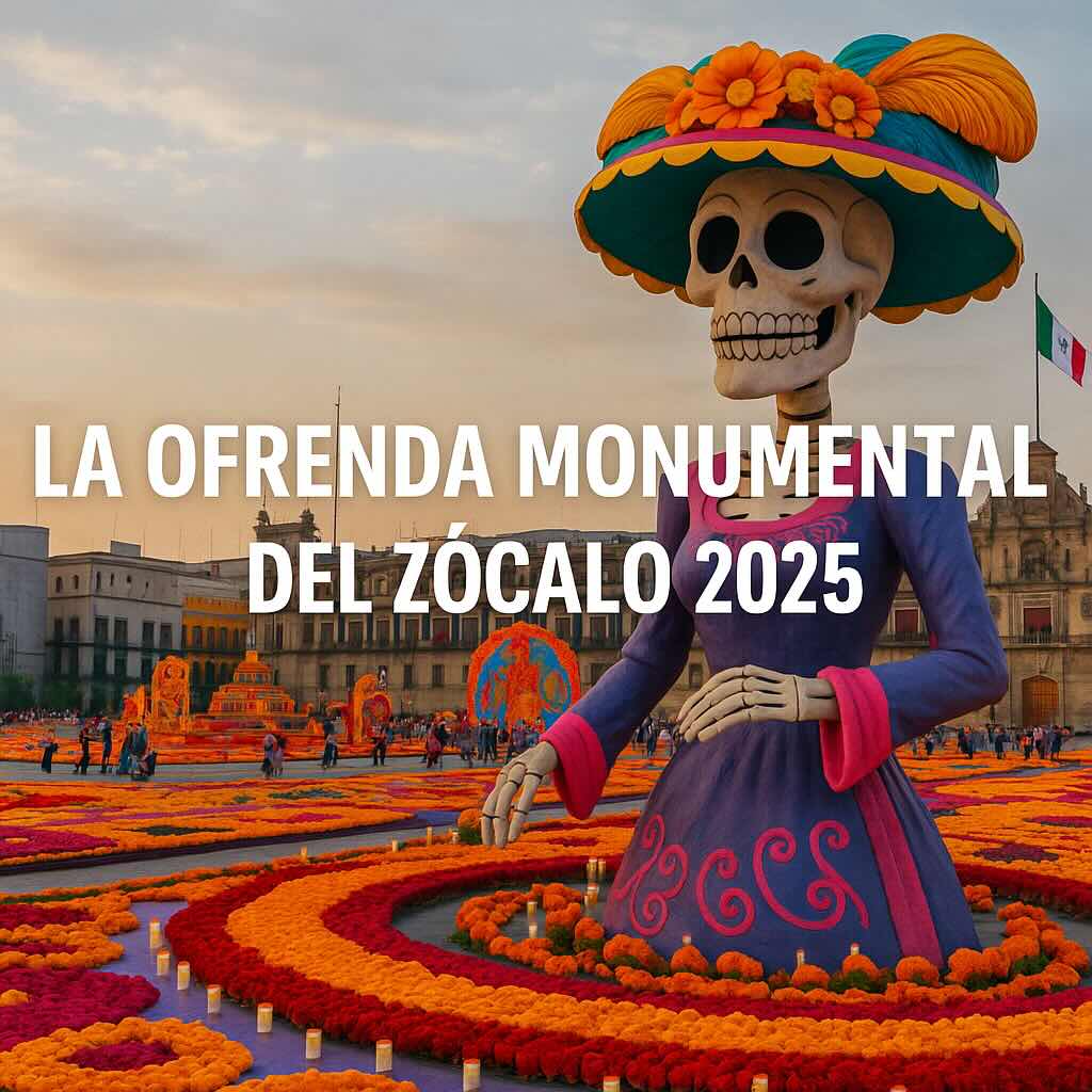 Ofrenda monumental CDMX 2025 con Tutto