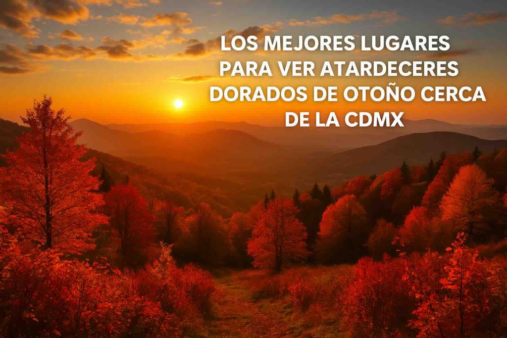 Los mejores lugares para ver atardeceres dorados de otoño cerca de la CDMX