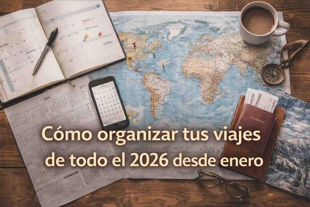 Cómo organizar tus viajes de todo el 2026 desde enero
