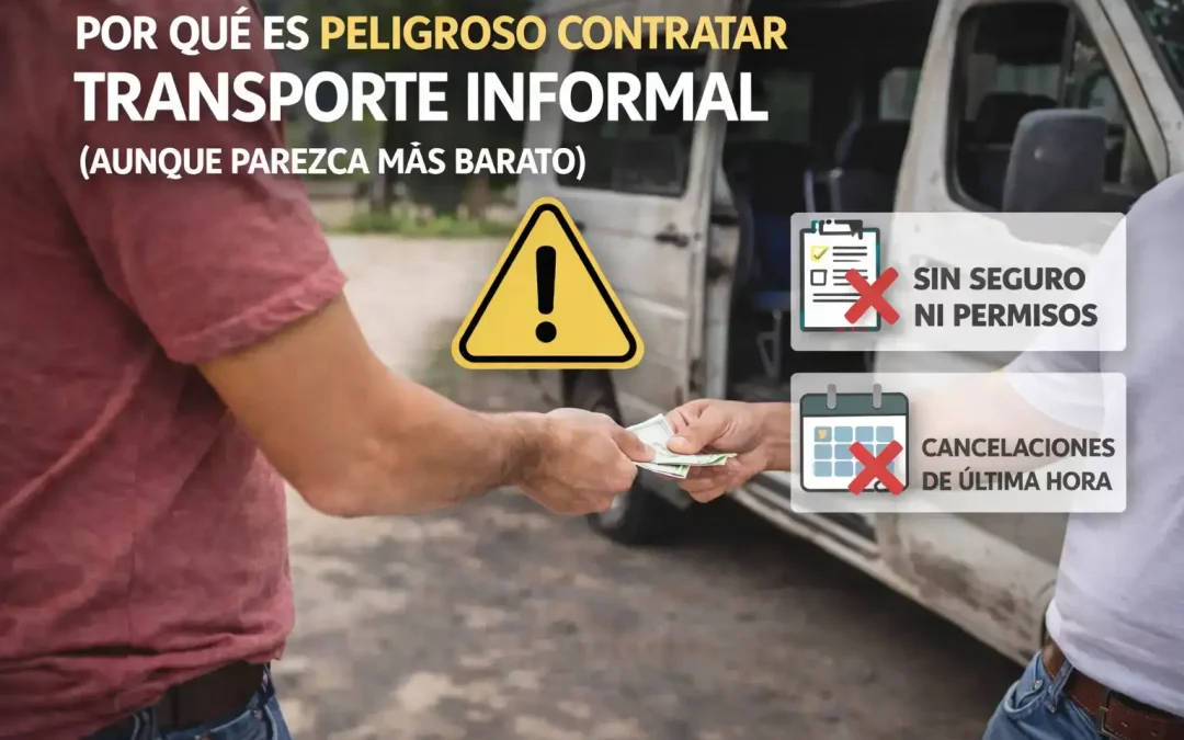 Por qué es peligroso contratar transporte informal (aunque parezca más barato)